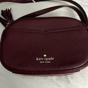 Kate Spade- dark red crossbody. Brand new and never used.